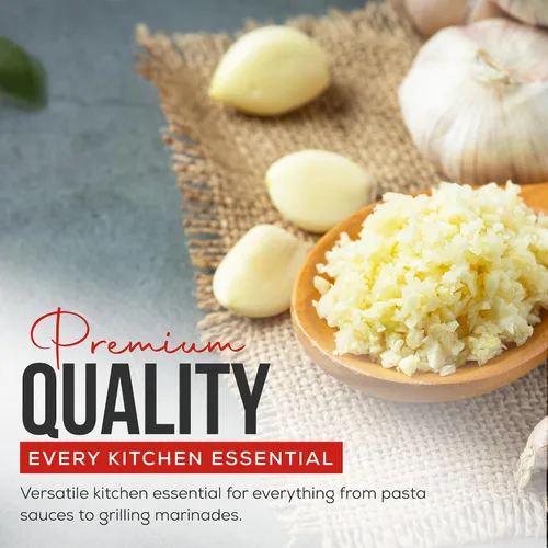 Miniatura 4 de Christopher Ranch Ajo picado en aceite de oliva, fresco cultivado en California, listo para usar, calidad premium, sin gluten, apto para veganos