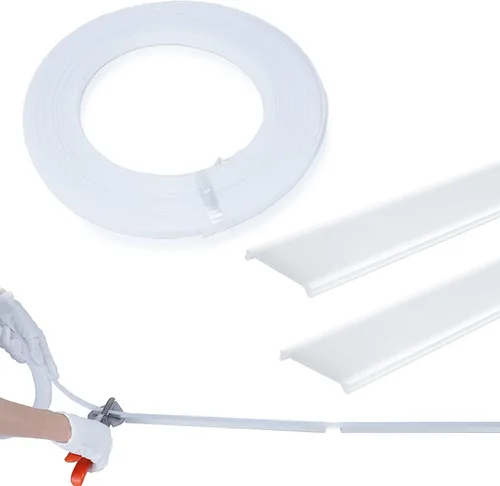 Muzata 30M/100FT de cubierta LED de plástico sin costuras blanca lechosa anti-UV continua para el canal Muzata U102 U103 LC22 WW 30M de longitud