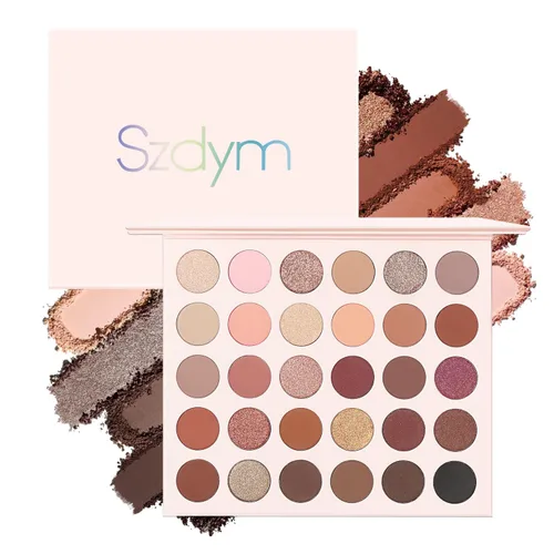 Paleta profesional de sombra de ojos de 30 colores, alto pigmento mate+duocromo+brillo, paleta de maquillaje libre de crueldad, polvo colorido de