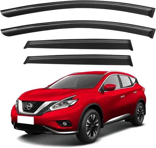 Miniatura 213 de YQAUTEC Viseras de Ventana Protectores de Lluvia para Honda Civic 2022 2023 2024 2025 2026, Deflectores de Viento de Ventilación de Ventana Fuera