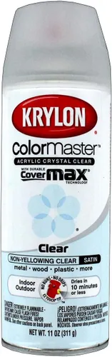 Miniatura 16 de Krylon K05353007 ColorMaster Acrílico Cristal Transparente, Plano, Transparente, 11 oz. Claro