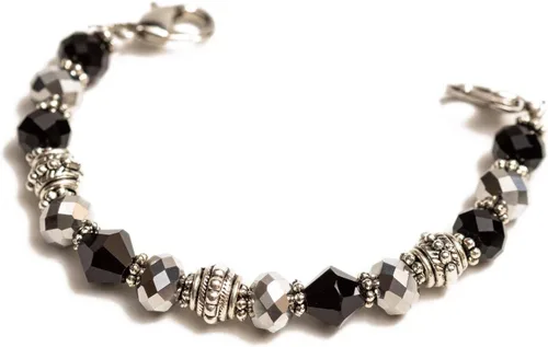 Miniatura 46 de Pulsera elástica de alerta médica, pulsera de identificación médica de repuesto intercambiable, etiqueta de identificación no incluida, cristales