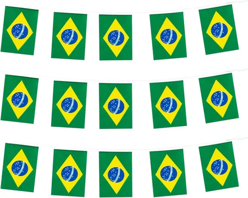 Miniatura 23 de Bandera de Colombia, bandera colombiana, pequeña cadena de banderas de Colombia, mini banderas colombianas, utilizada para fiestas, escuela, eventos