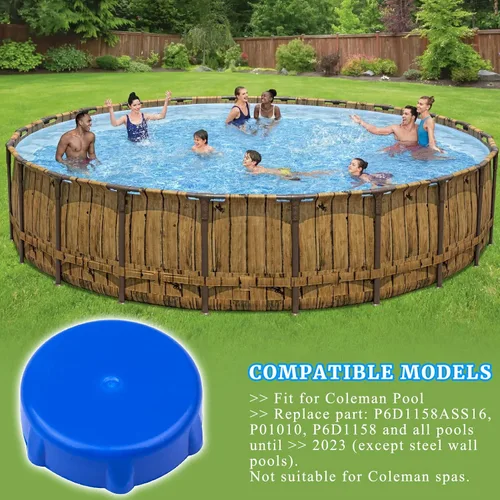 Miniatura 6 de P01006 Reemplazo de la tapa de válvula de drenaje compatible con herramientas seleccionadas de piscina de tierra Bestway, accesorios incluye junta