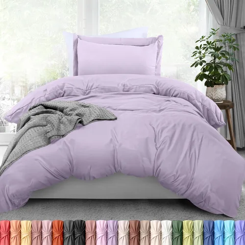 Miniatura 34 de Utopia Bedding Funda de edredón tamaño Queen – 1 funda de edredón con 2 fundas de almohada – Funda de edredón de 3 piezas con cierre de cremallera