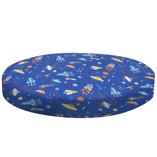 Miniatura 8 de Cloele Sábanas bajeras cuadradas perfectas para colchones portátiles de 36 x 36 pulgadas, sábanas cuadradas de jungla para cuna, sábana bajera