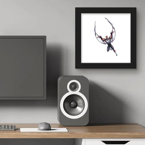 Miniatura 6 de Trends International Gallery Pops Marvel Comics Avengers - Póster de pared de Halcón, 12 x 12 pulgadas, versión enmarcada en negro