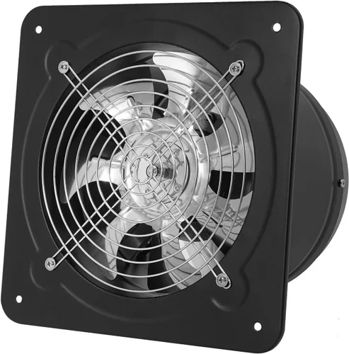 Miniatura 10 de DNYSYSJ Extractor de pared de 10 pulgadas, 50 W, 735 CFM, 1450 RPM, alto flujo de aire de bajo ruido, a prueba de explosiones, ventilador axial