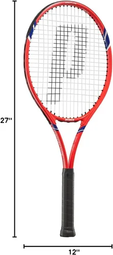 Miniatura 9 de Prince 7TJ134 Synergy LITE 275 Hard Tennis Racket, Lightweight Aluminum, Grip Size 2, [Stretched]