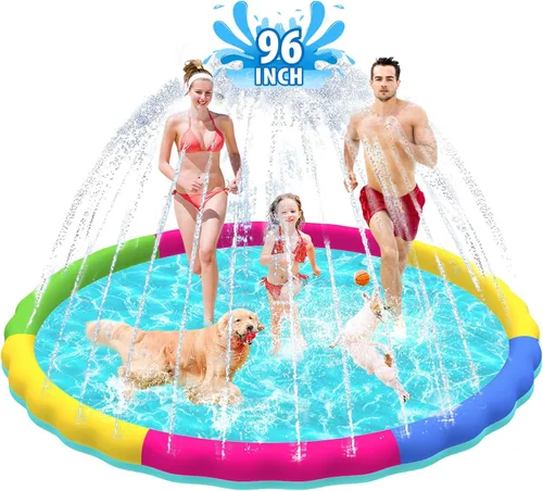 Miniatura 14 de Raxurt Alfombrilla antideslizante de 75 pulgadas para niños y perros, gruesa y duradera, para el baño, la piscina, el verano, al aire libre, Azul