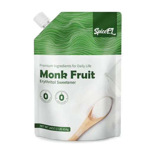 Miniatura 19 de SPICEEL Edulcorante de fruta de monje con alulosa, sustituto del azúcar blanco sin calorías, sin eritritol, apto para dieta cetogénica, de extracto