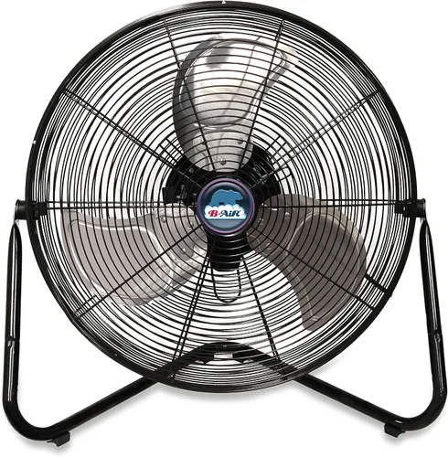 Miniatura 7 de B-Air Firtana 20" Ventilador eléctrico de piso de alta velocidad para garaje, uso industrial y doméstico con 3 velocidades y cabezal de ventilador