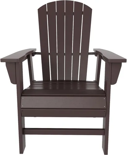 Miniatura 6 de WO - Juego de 7 sillas de comedor Adirondack para exteriores, muebles estéticos retro para exteriores, comedor, hogar, balcón, terraza, césped, Gris