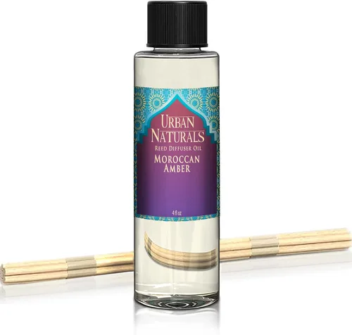 Miniatura 12 de Urban Naturals Recambio de aceite difusor de varillas ámbar y lavanda, lavanda relajante, ámbar cálido, aroma calmante para habitación, 4 onzas +