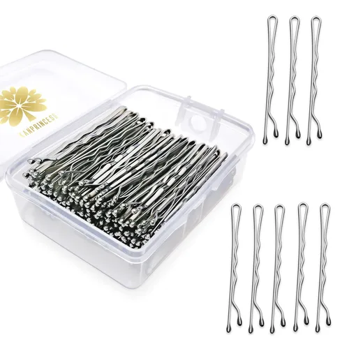 Miniatura 9 de KANPRINCESS Kit de 100 horquillas de 2 pulgadas para el cabello, pinzas de sujeción segura para mujeres y niñas, salón de peluquería con caja