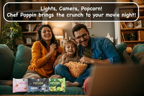 Miniatura 7 de CHEF POPPIN Palomitas de maíz con sabor gourmet de estilo asiático, sin OMG, Air Popped, paquete múltiple de 0.71 onzas