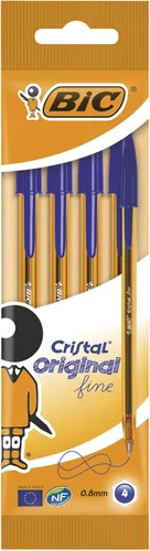 Miniatura 6 de BIC Cristal Fine Bolígrafo Pack de 4 Negro