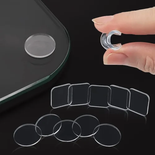 Miniatura 7 de Protector de mesa de vidrio autoadhesivo suave de tamaño extremadamente grande, transparente, antideslizante y anti rayones para mesa de vidrio