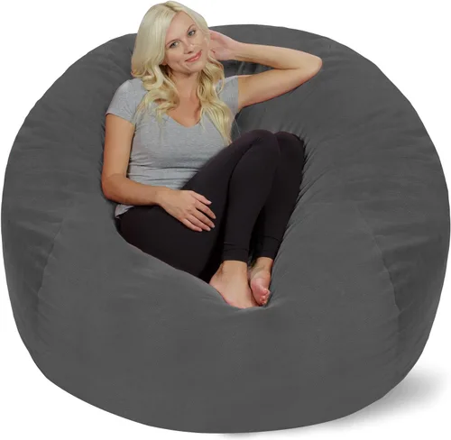 Miniatura 62 de Chill Sack Bean Bag Funda para silla, 3 pies, microgamuza - Oliva