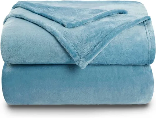 Miniatura 23 de NANPIPER manta decorativa gruesa y ultrasuave de microfelpa, para todas las estaciones, manta peluda de microfibra prémium para sofá y sillón, Coral