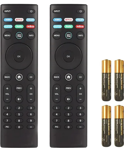 2 paquetes de control remoto XRT140 reemplazados para Vizio Smart LED TV M50Q7-H1 M55Q7-H1 M65Q7-H1 M55Q8-H1 M65Q8-H1 V555-H1 con Watchfree Vudu