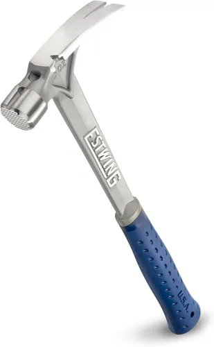 Miniatura 7 de Estwing Serie Ultra - Martillo de carpintero de mango corto de 15 oz con boca lisa y mango reductor de impactos - E6-15SR
