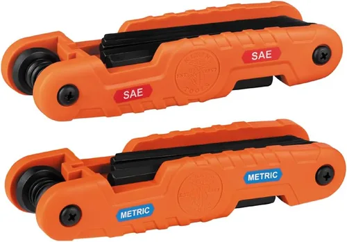 Miniatura 9 de Klein Tools - 70550 Juego de llaves hexagonales, 11 tamaños SAE, herramienta de llaves hexagonales, plegable, muy resistente con llaves hexagonales