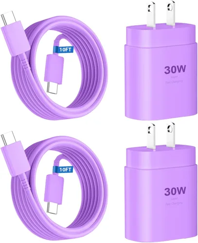 Miniatura 26 de Cargador rápido para teléfono 17 16 15, bloque de carga USB C de 30 W para teléfono 17 16 15 Pro Max y cable tipo C de 8 pies para iPhone 17/Air/17