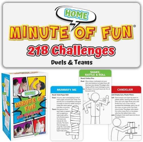 Miniatura 7 de Funwares Edición Espeluznante de Halloween, 100 Minutos de Juegos Divertidos - Minute to Win It Fiesta Familiar y de Viaje para Niños y Adultos
