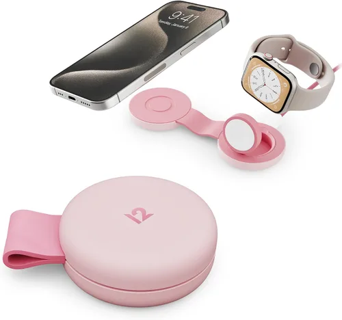 Miniatura 9 de Butterfly - Cargador inalámbrico plegable compacto 2 en 1 con adaptador de viaje, carga MagSafe Duo de 15 W para iPhone, AirPods y Apple Watch