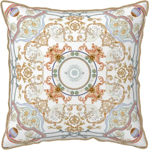 Miniatura 10 de Fundas de almohada de terciopelo de lujo con estampado doble de pato mallard con ribete dorado de 18 x 18 pulgadas, fundas de almohada decorativas