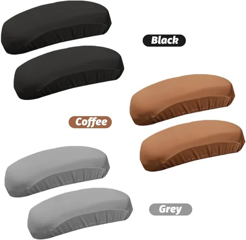 Miniatura 4 de Kakalote Fundas para reposabrazos de silla de oficina, 1 par, elásticas para silla de computadora, fundas elásticas para sillas de escritorio