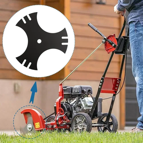 Miniatura 6 de Edger Blade 781-0748 781-0748-0637 para Craftsman Troy-Bilt MTD Lawn Edger - Cuchilla de zanjadora Tri-Star de 3 lados de 9 pulgadas para bordeadora