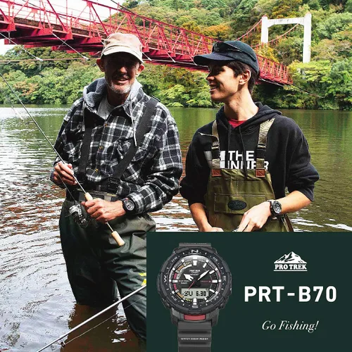 Miniatura 2 de Casio Pro Trek Bluetooth Connected Angler Line - Reloj deportivo con correa de resina para hombre