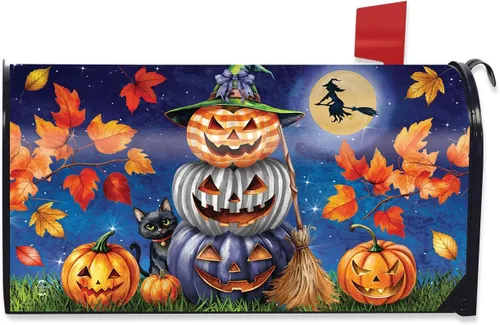 Briarwood Lane Cubierta para buzón de calabaza de Halloween