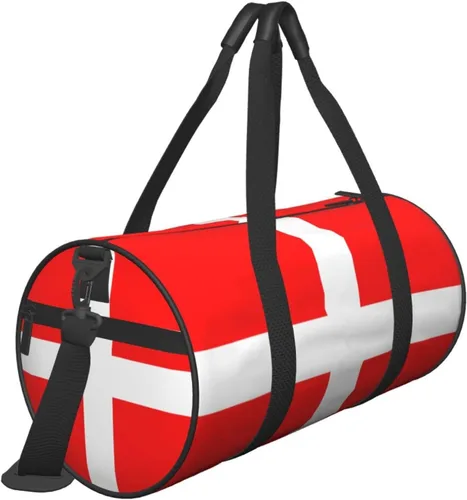 Miniatura 3 de CARRDKDK Bolsa cilíndrica de viaje de gran capacidad, bonita bolsa de deporte de gimnasio que puede sostener zapatos para mujeres y hombres, bolsa