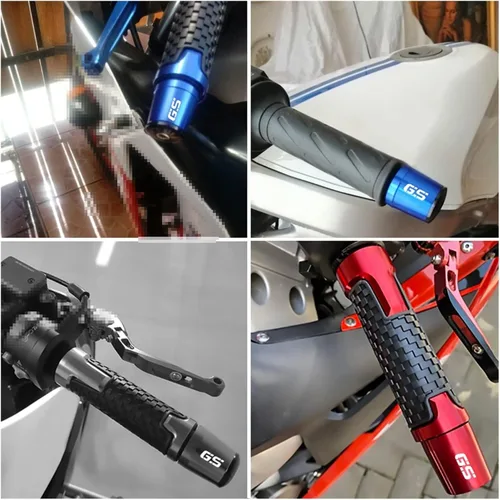 Miniatura 6 de Empuñaduras de manillar de motocicleta de 7/8 pulgadas, 0.866 in, tapones de extremo de barra para BMW R1200GS ADV R 1200 GS LC R1250GS GSA F800GS