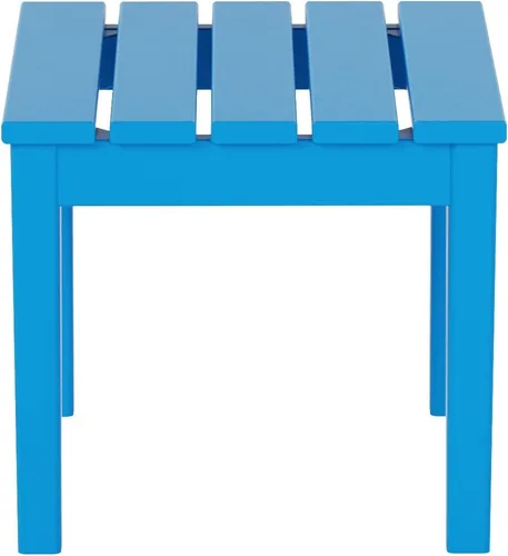 Miniatura 4 de WestinTrends Ashore - Mesa auxiliar Adirondack moderna para patio al aire libre, color azul pacífico Pacific Blue