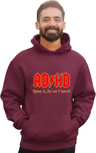 Miniatura 28 de Go All Out Sudadera con capucha para hombre y mujer con texto en inglés "Highway To Hey Look A Squirrel