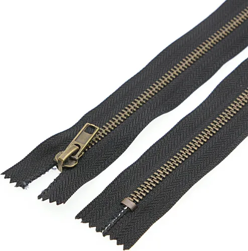Miniatura 5 de Leekayer 3# Cremalleras de metal negro 9 pulgadas cierre 9.1 in cremallera de latón para coser jeans artesanías bolsa bolsillo paquete de 6