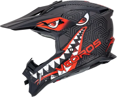 Miniatura 9 de VCOROS H637 - Cascos de motocross para adultos, ATV, Dirtbike, BMX, MX, todoterreno, aventura, UTV, con certificación DOT