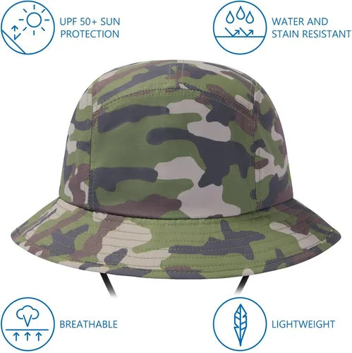 Miniatura 2 de BASSDASH UPF50+ Sombrero de pescador de pesca para hombres y mujeres, ligero, resistente al agua, plegable, para exteriores, sombreros de sol