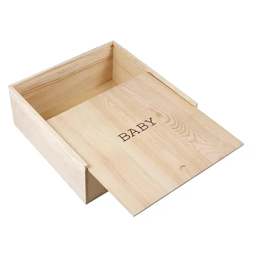 Miniatura 2 de Stephan Baby Caja de recuerdos de pino natural, bebé