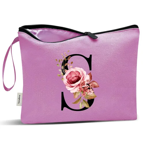 Miniatura 163 de Vavabox A-Z Bolsa de Maquillaje Personalizada, Regalos de Cumpleaños para Mujeres y Mamá, Regalos para la Mejor Amiga, Bolsa de Cosméticos
