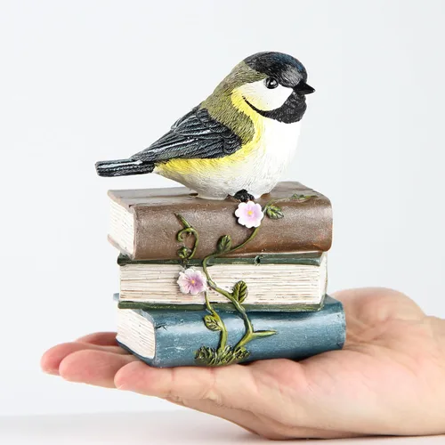 Miniatura 3 de Smadeer Estatua de pájaro para decoración de jardín, esculturas y estatuas de jardín, figura de pájaro de animales para interiores y exteriores
