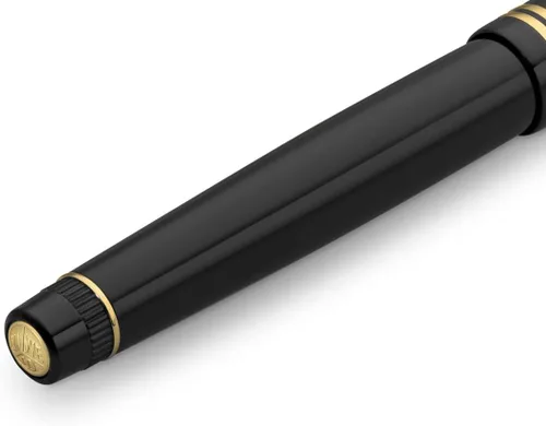 Miniatura 5 de Kaweco DIA2 - Bolígrafo de gel dorado I, incluye bolígrafo de 0.028 in, diseño clásico, con bola de cerámica, rodillo de gel acrílico nostálgico, Oro