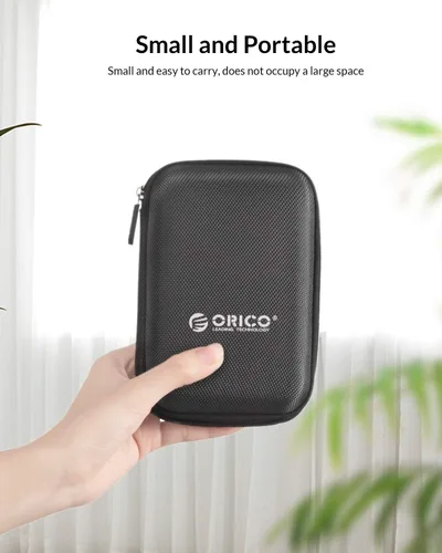 Miniatura 6 de ORICO Estuche para disco duro de 2.5 pulgadas, bolsa de transporte de almacenamiento de unidad externa, impermeable, a prueba de golpes