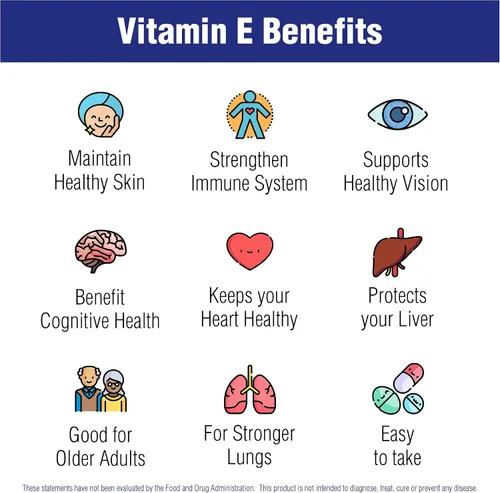 Miniatura 3 de Natural Systems - Vitamina E 60 cápsulas blandas de 400 UI de Natural Systems - Suplementos de vitamina E para el sistema inmunológico * - Cápsulas