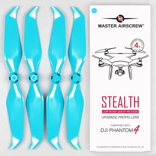 Miniatura 7 de Master Airscrew Hélices Stealth para DJI Phantom 4 - Negro, 4 piezas