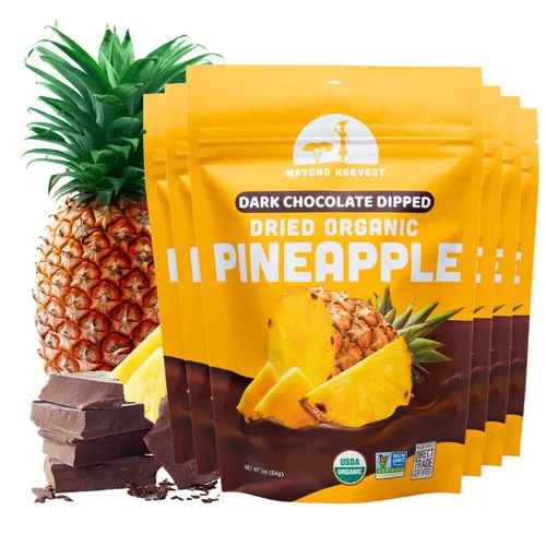 Miniatura 8 de Mavuno Harvest Coco Orgánico Cubierto de Chocolate - Coco Seco Orgánico Sumergido en Chocolate Negro - Sin OMG, Sin Conservantes, Comercio Justo